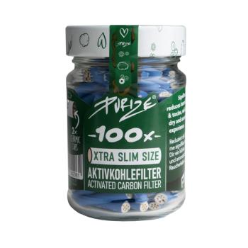 Filter Purize extra slim blau 100Stk Glas